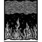 STAMPERIA MEDIA STENCIL 8X10" - CORALS AND POSEIDONIAS