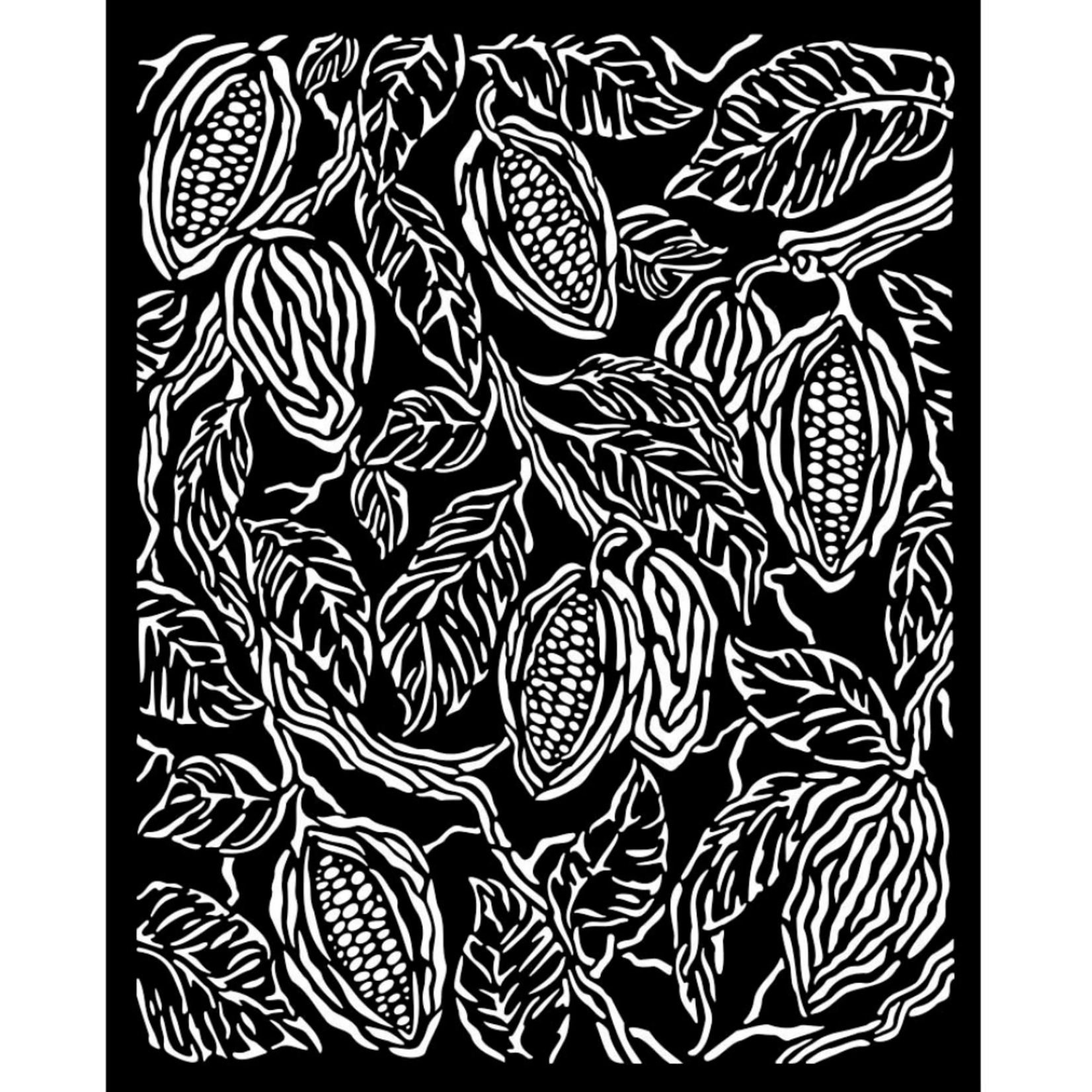 STAMPERIA MEDIA STENCIL 8X10" COFFEE AND CHOCOLATE - COFFEE TEXTURE