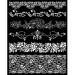 STAMPERIA MEDIA STENCIL 8X10" ROMANCE FOREVER - BORDERS