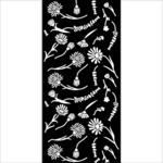 STAMPERIA MEDIA STENCIL 5X10" CREATE HAPPINESS - FLOWERS