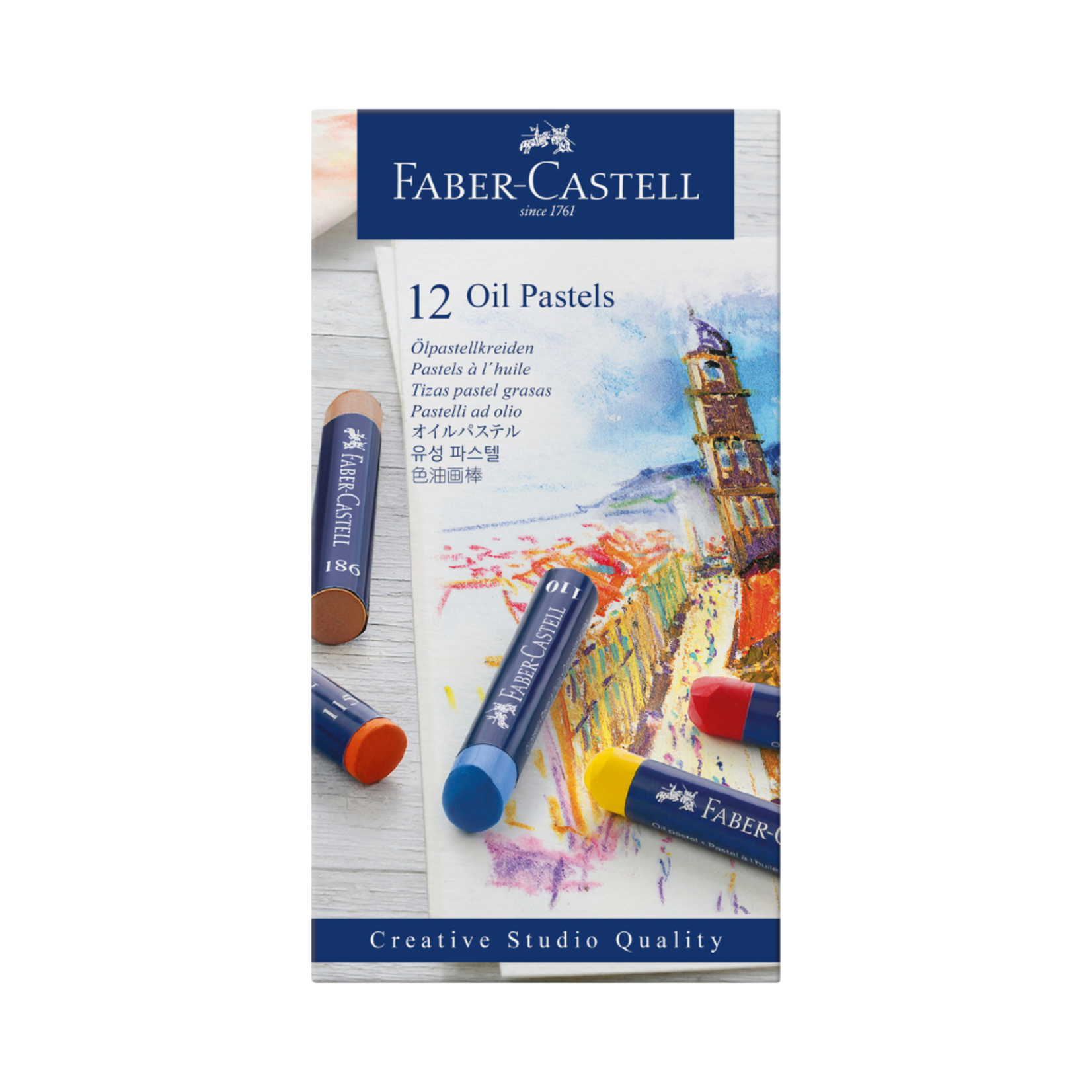 FABER CASTELL CREATIVE STUDIO OIL PASTEL 12/SET
