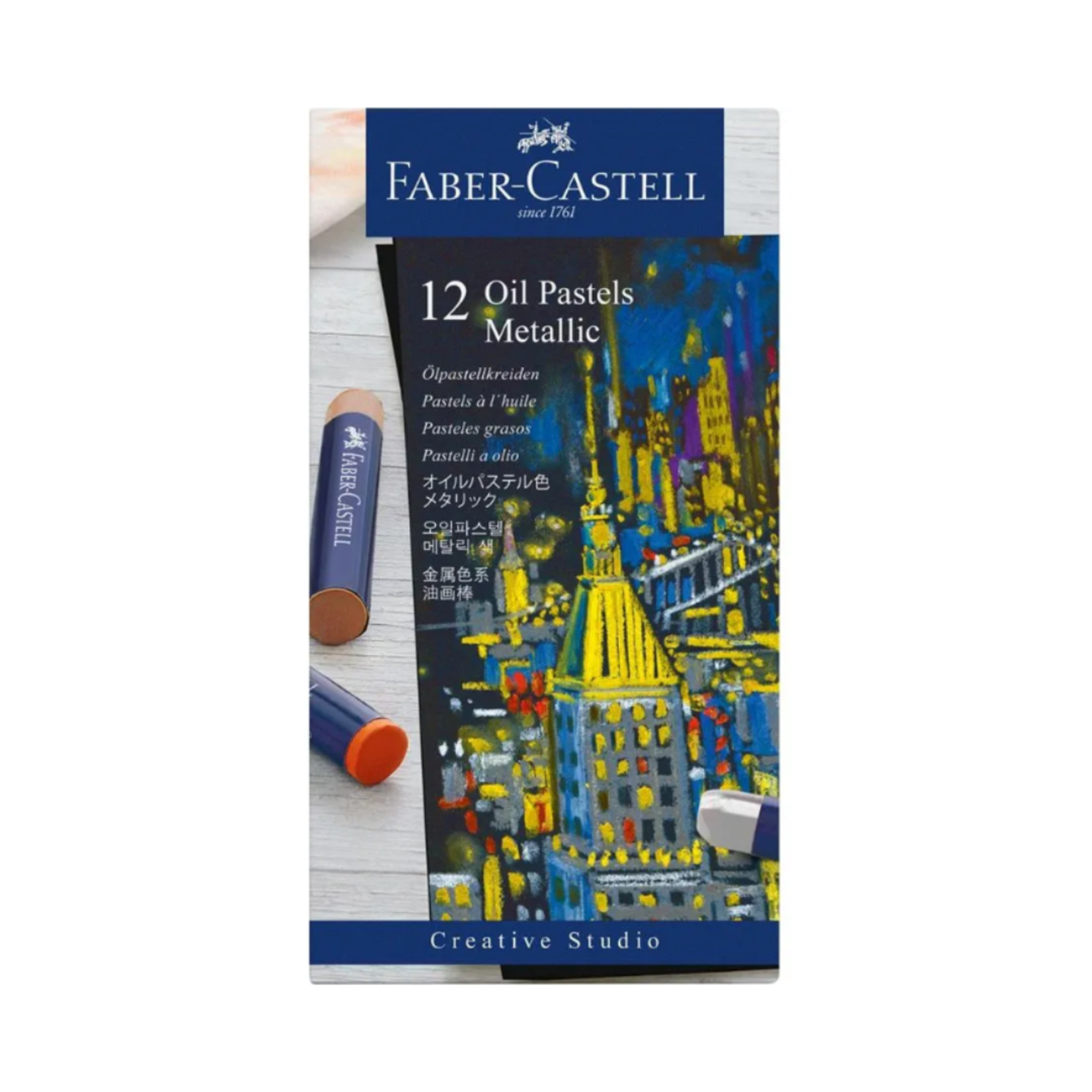 FABER CASTELL CREATIVE STUDIO OIL PASTEL METALLIC 12/SET