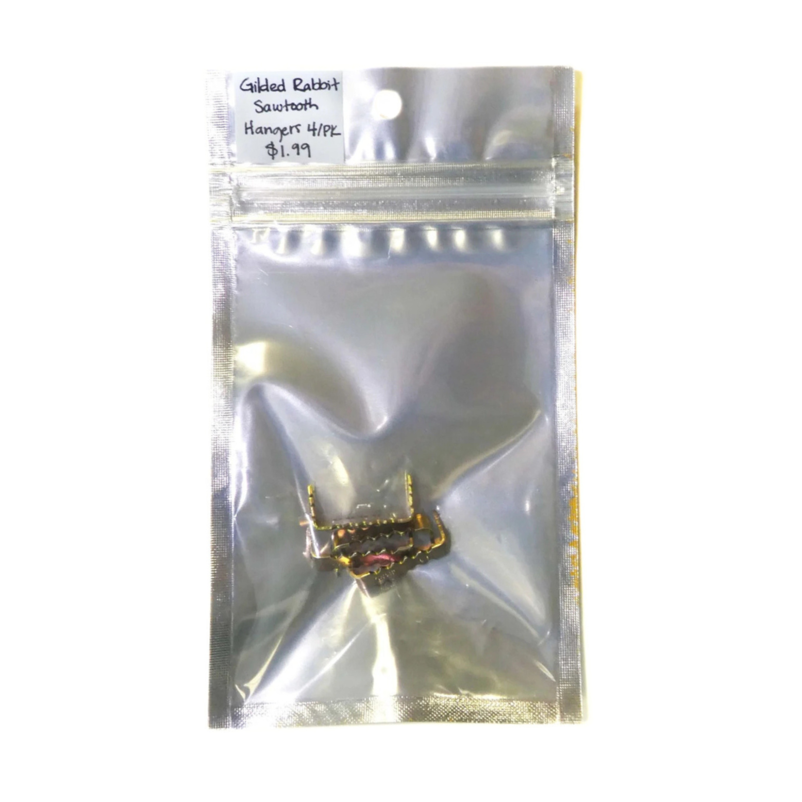 GILDED RABBIT SAWTOOTH HANGERS SMALL 4/PK