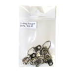 GILDED RABBIT D RING HANGERS SINGLE SCREW 10/PK NO SCREWS