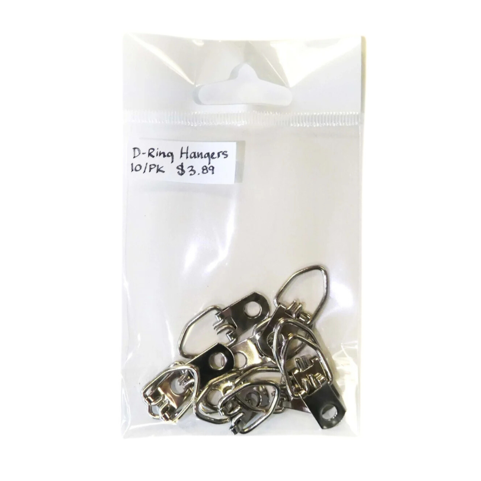 GILDED RABBIT D RING HANGERS SINGLE SCREW 10/PK NO SCREWS