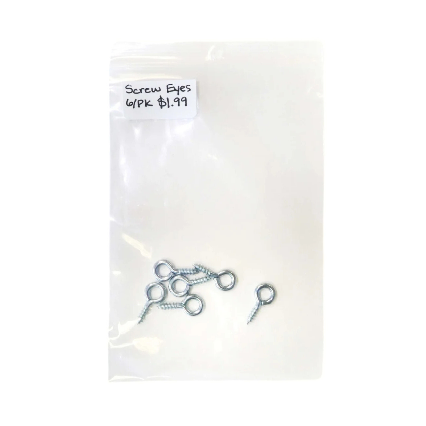 GILDED RABBIT SCREW EYES 6/PK