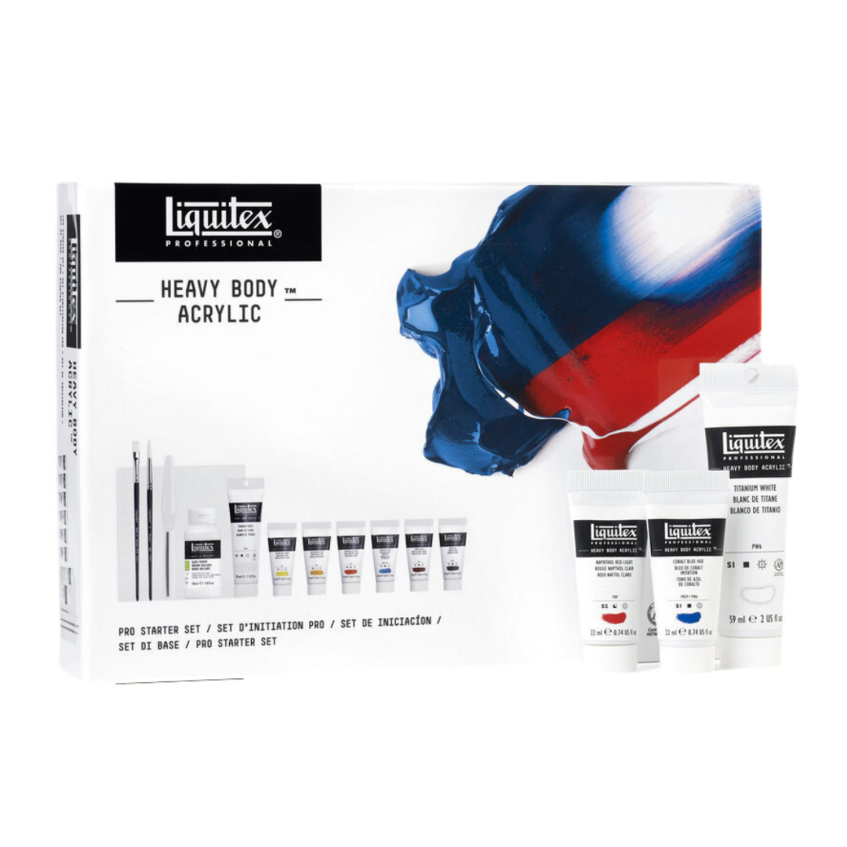 LIQUITEX HEAVY BODY ACRYLIC PROFESSIONAL STARTER SET/12