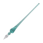 HERBIN ROUND GLASS DIP PEN TURQUOISE