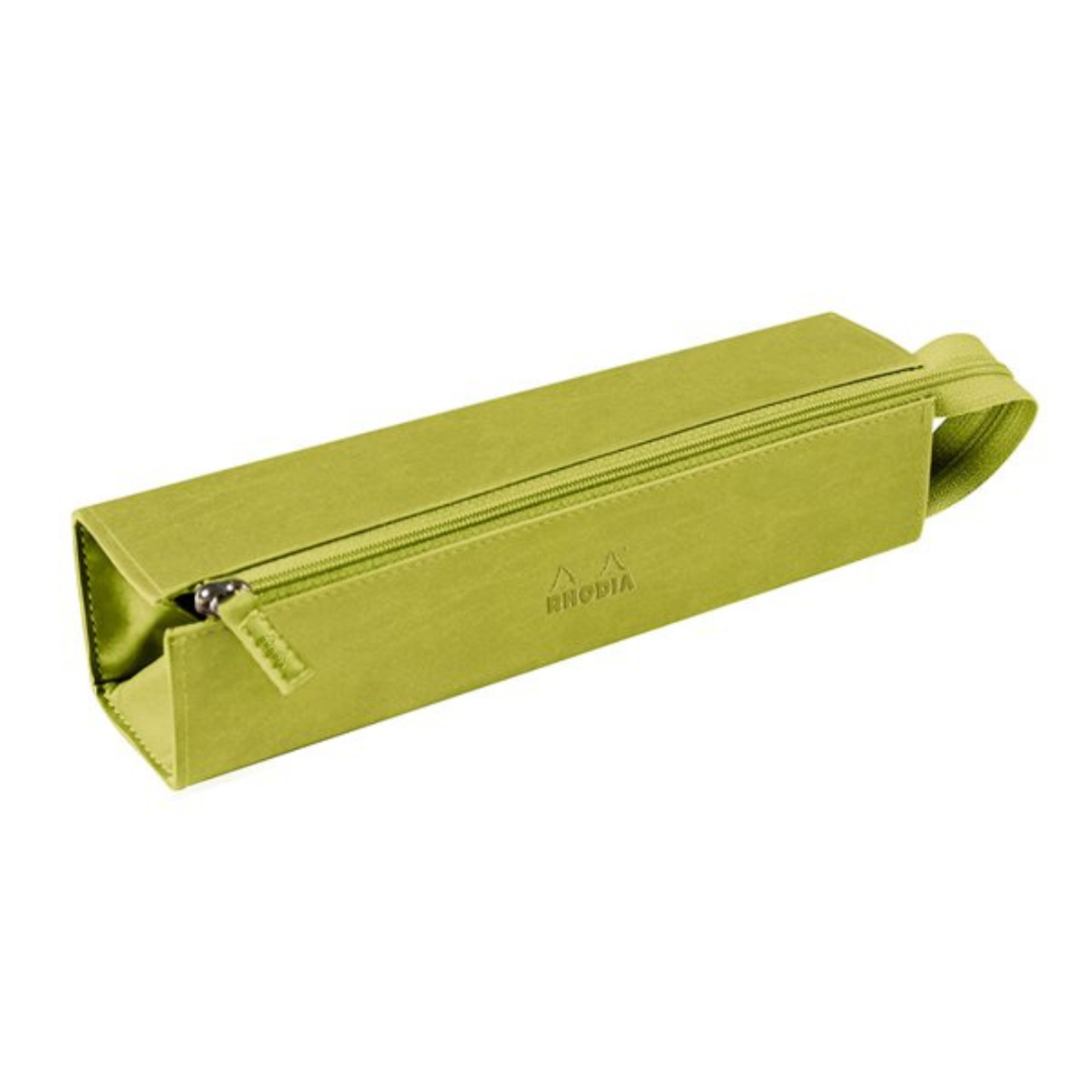 RHODIA ITALIAN LEATHERETTE SQUARE CASE ANISE GREEN