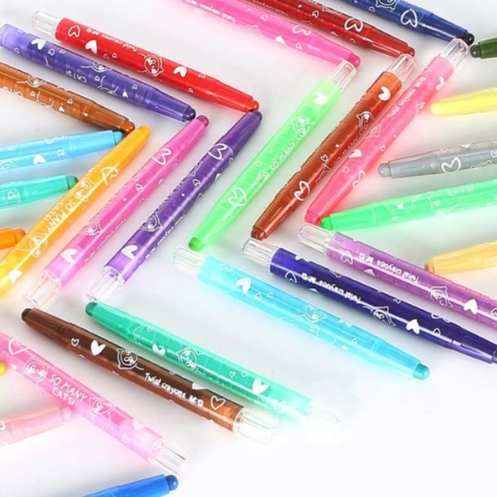 SO MANY CATS TWISTABLE CRAYONS 12/SET