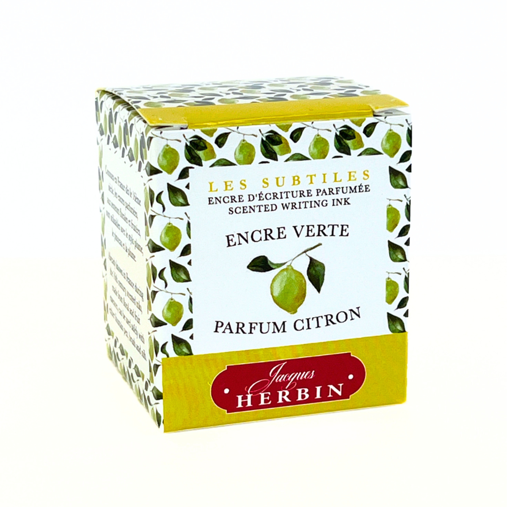 HERBIN SCENTED WRITING INK GREEN 30ML LEMON SCENT