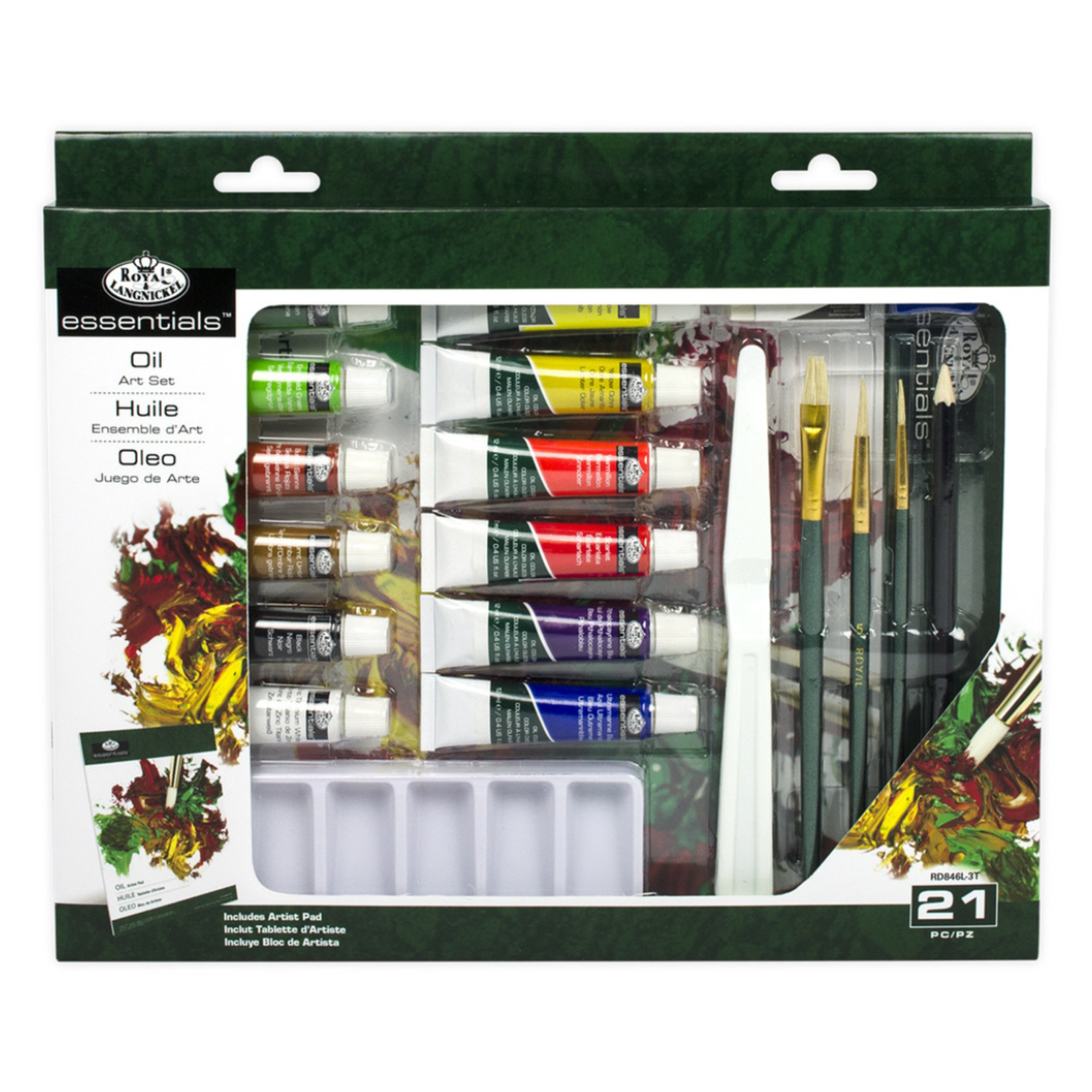 ROYAL & LANGNICKEL ESSENTIALS OIL PAINTING SET/21
