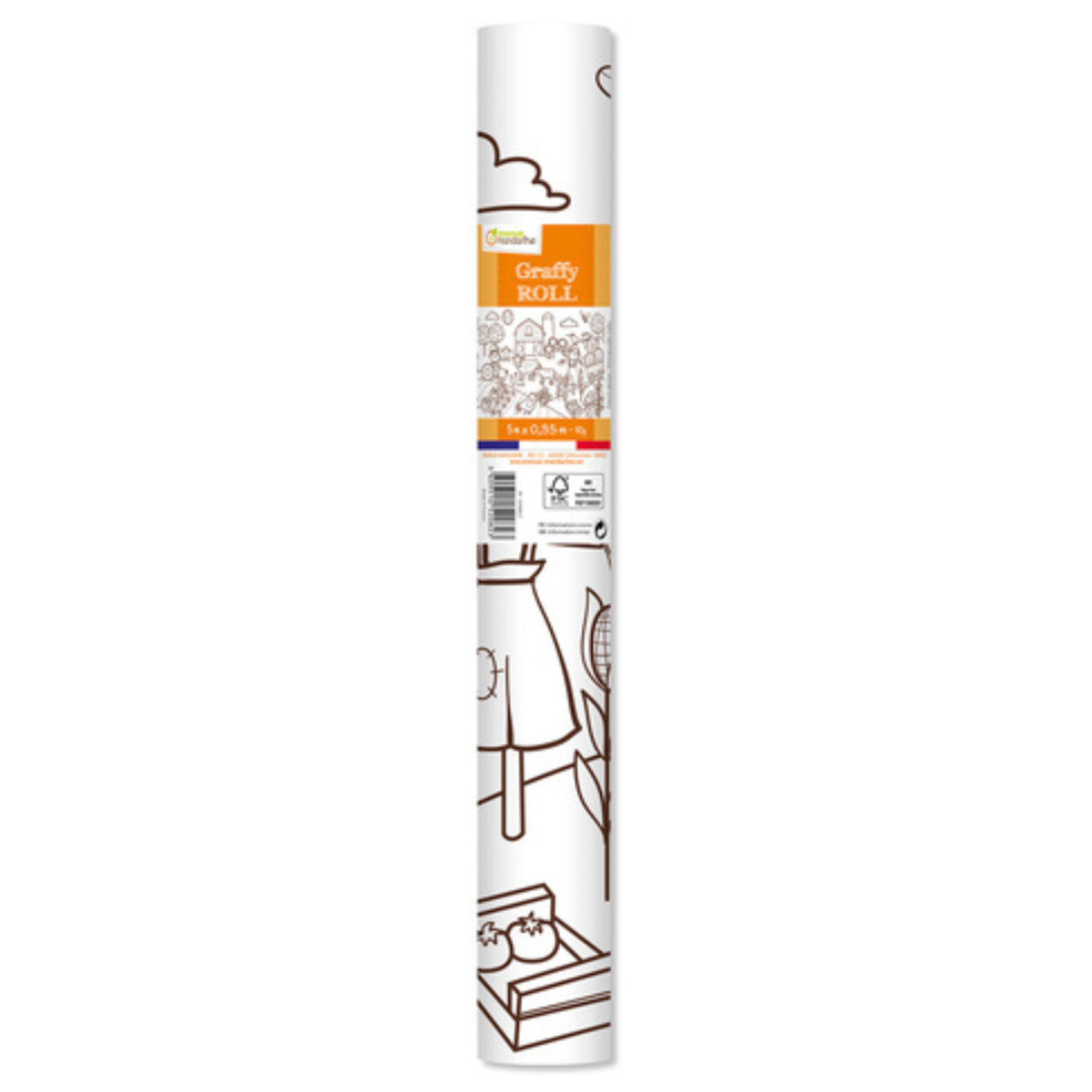 GRAFFY ROLL SMALL FARM COLOURING ROLL 14"x16FT