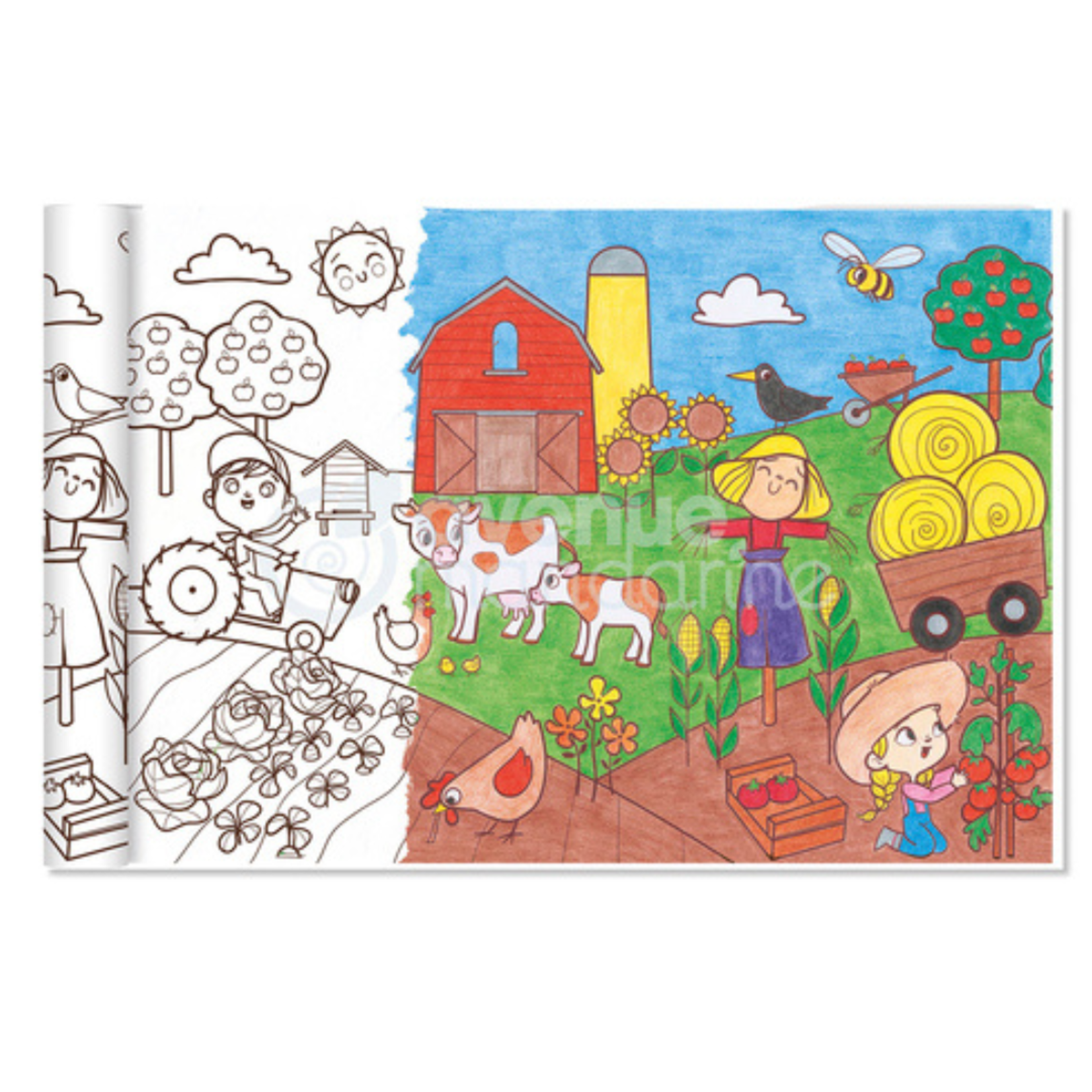 GRAFFY ROLL SMALL FARM COLOURING ROLL 14"x16FT