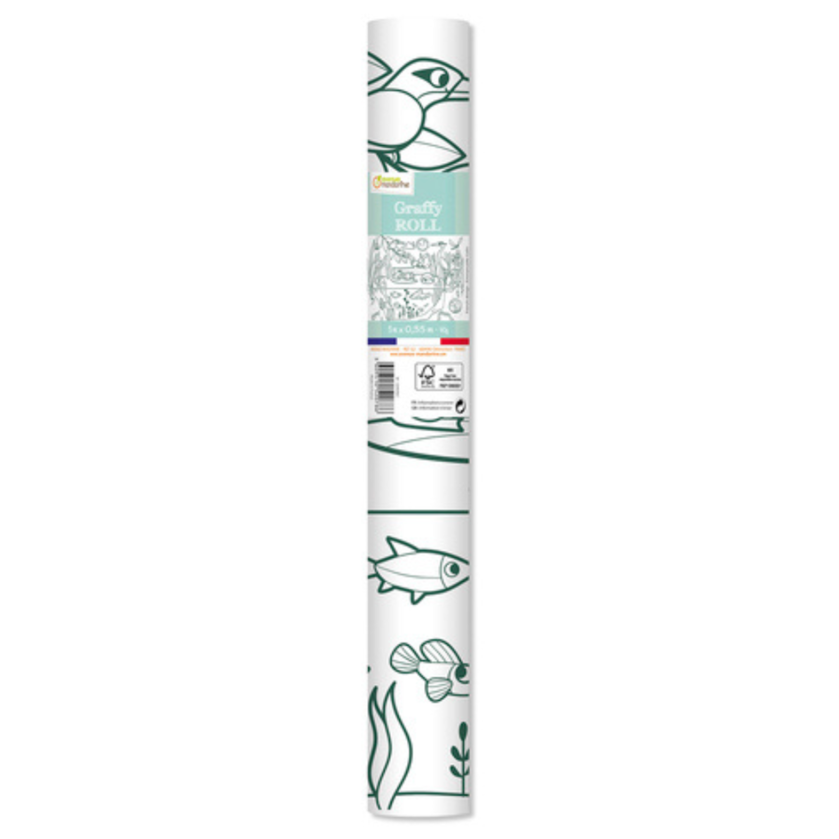 GRAFFY ROLL ECOSYSTEM COLOURING ROLL 14"x16FT