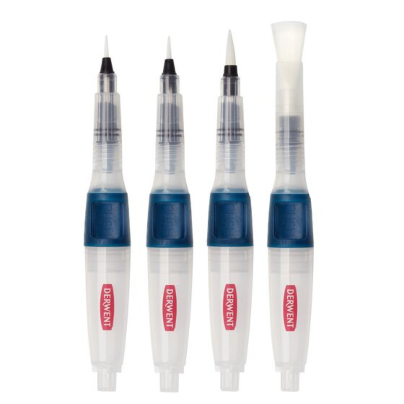 DERWENT PUSH BUTTON WATERBRUSH 4/SET