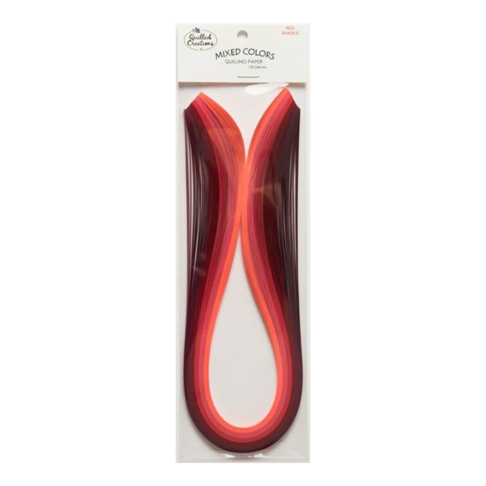 QUILLED CREATIONS MIXED PAPER PACK 1/4" RED SHADES