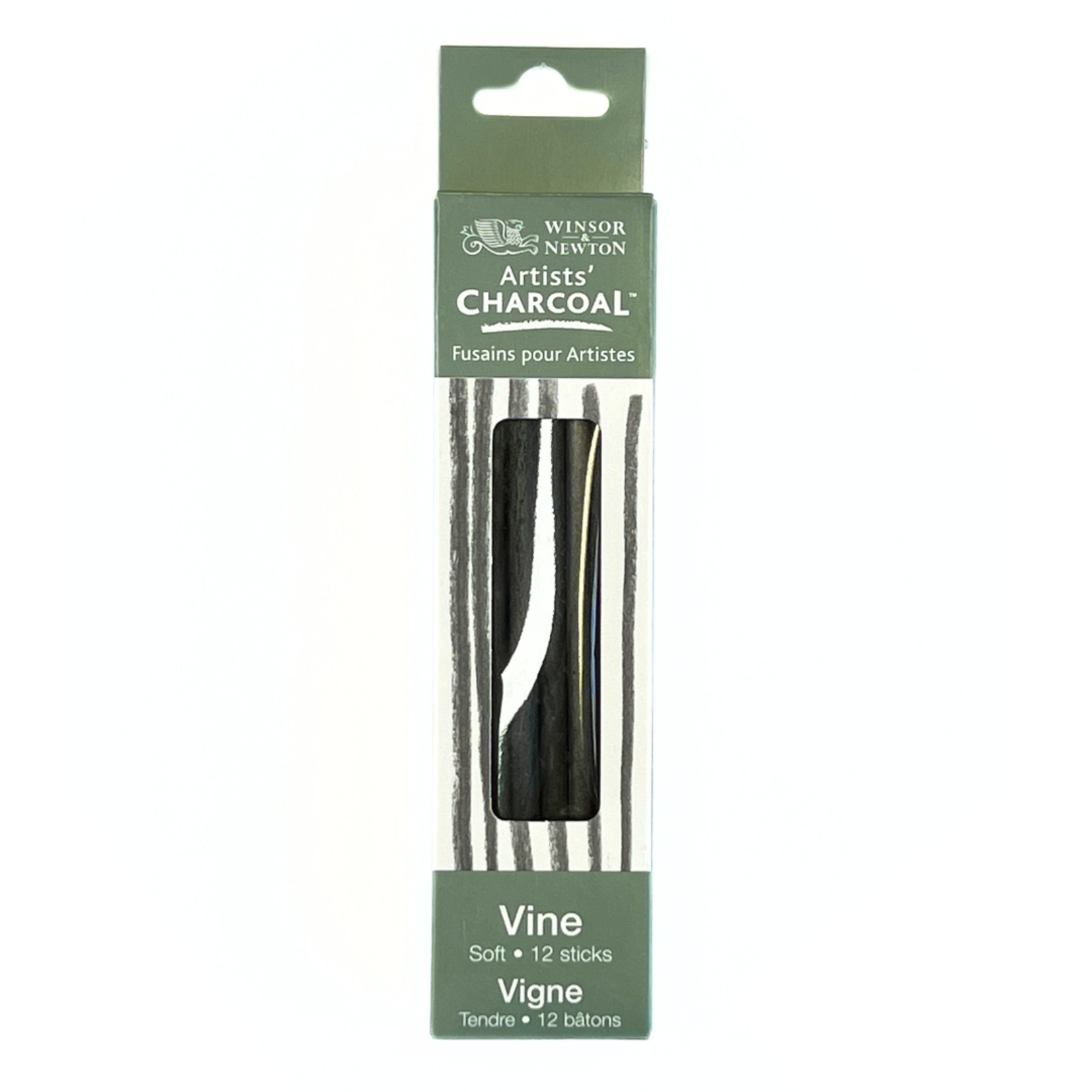 WINSOR & NEWTON VINE CHARCOAL SOFT 12/PK