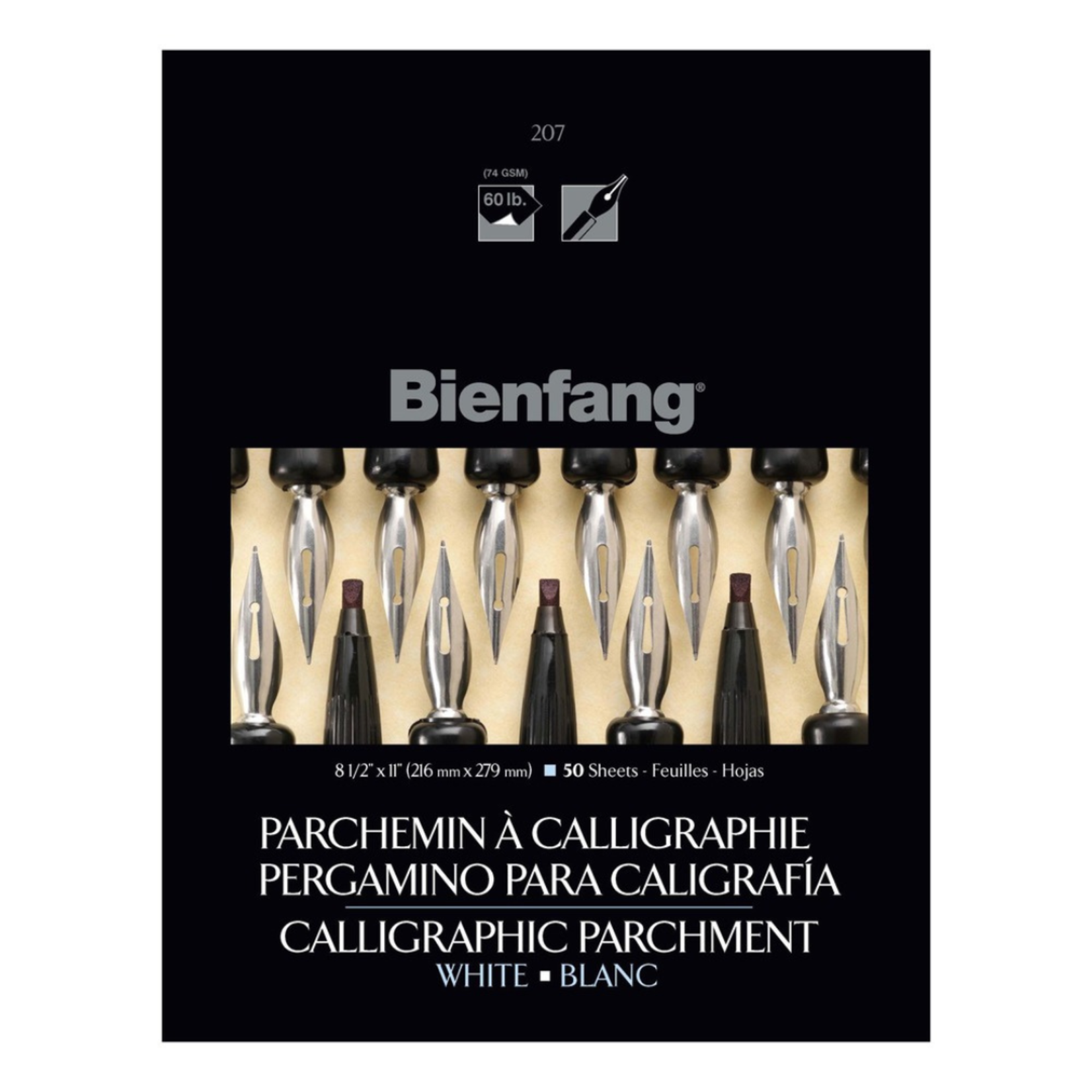 BIENFANG BIENFANG CALLIGRAPHY PARCHMENT PAD 8.5X11 WHITE