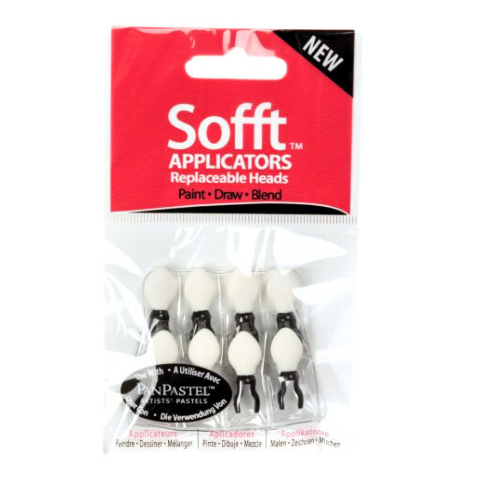 SOFFT APPLICATORS REPLACEABLE HEADS 8/PK
