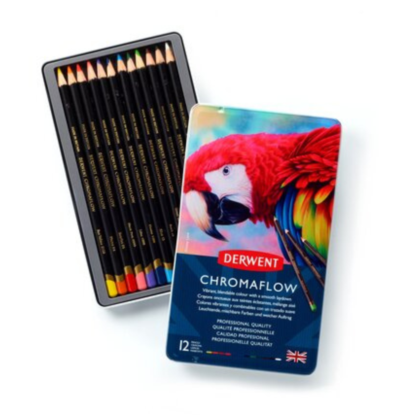 DERWENT CHROMAFLOW PENCIL SET 12/PC
