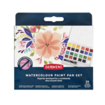 DERWENT WATERCOLOUR PAINT PAN SET 24/PC