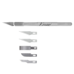 EXCEL EXCEL ROUND ALUMINUM HANDLE KNIFE W/ 5 ASSORTED BLADES