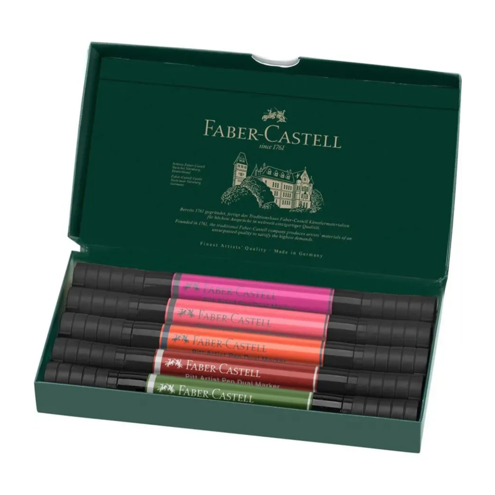 PITT ARTIST PEN DUAL MARKER 5/SET FLOWERS