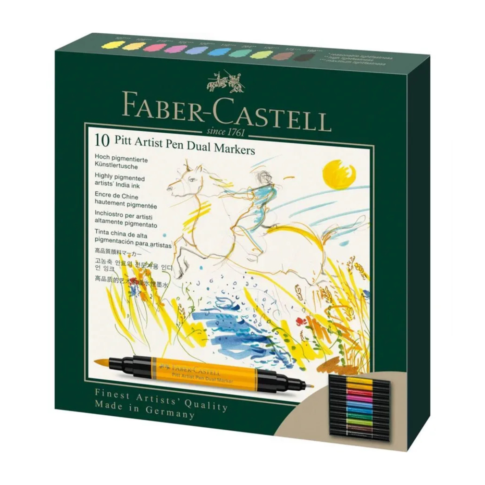 PITT ARTIST PEN DUAL MARKER 10/SET