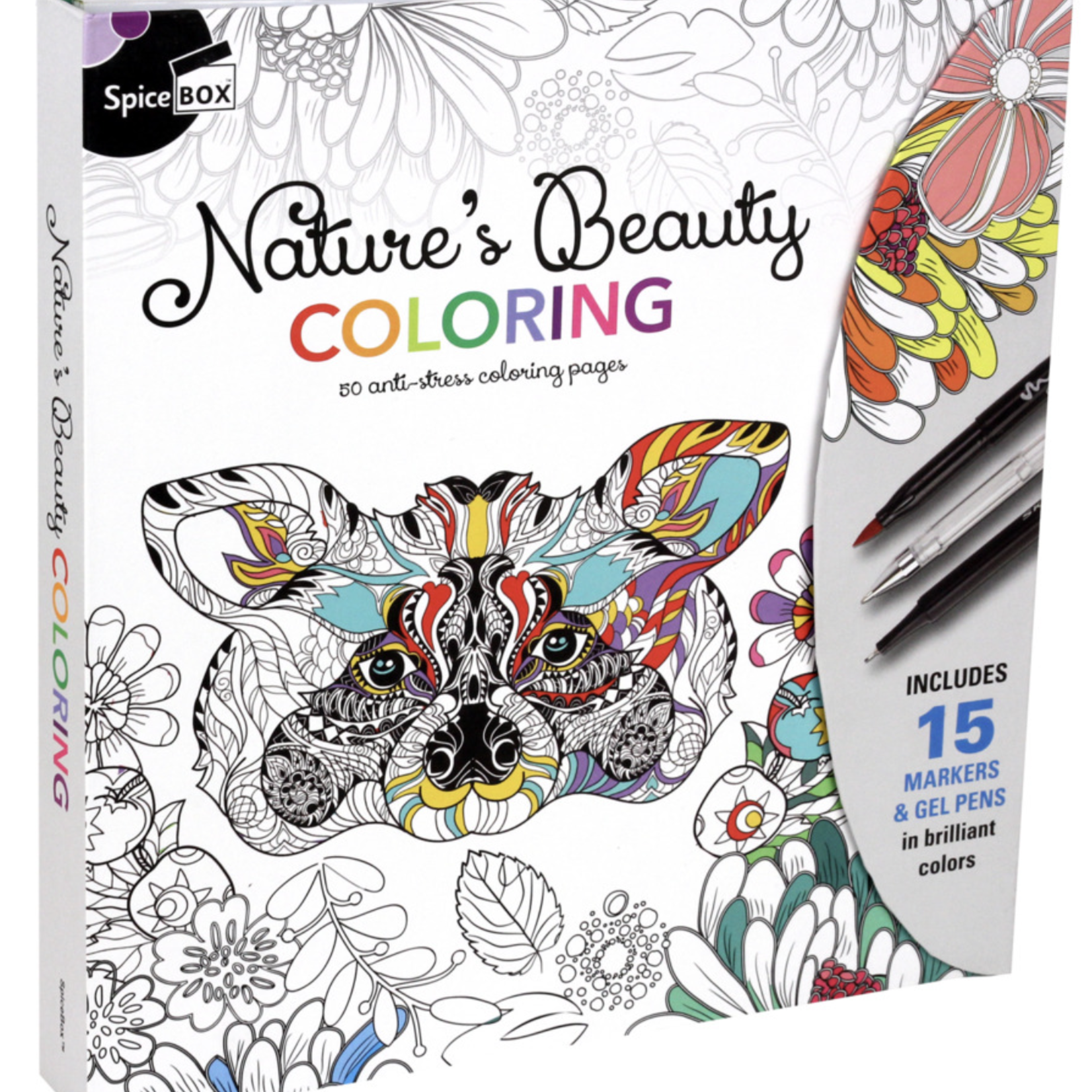 SPICEBOX SKETCH PLUS NATURE'S BEAUTY COLOURING KIT