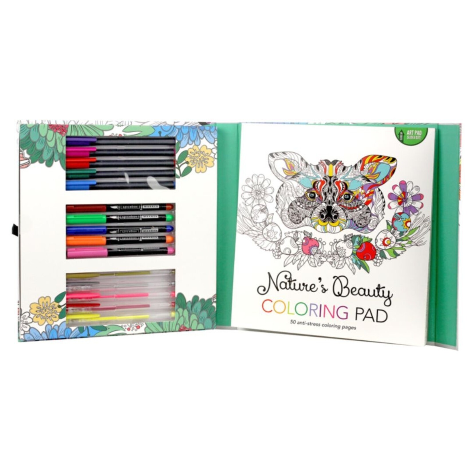 SPICEBOX SKETCH PLUS NATURE'S BEAUTY COLOURING KIT