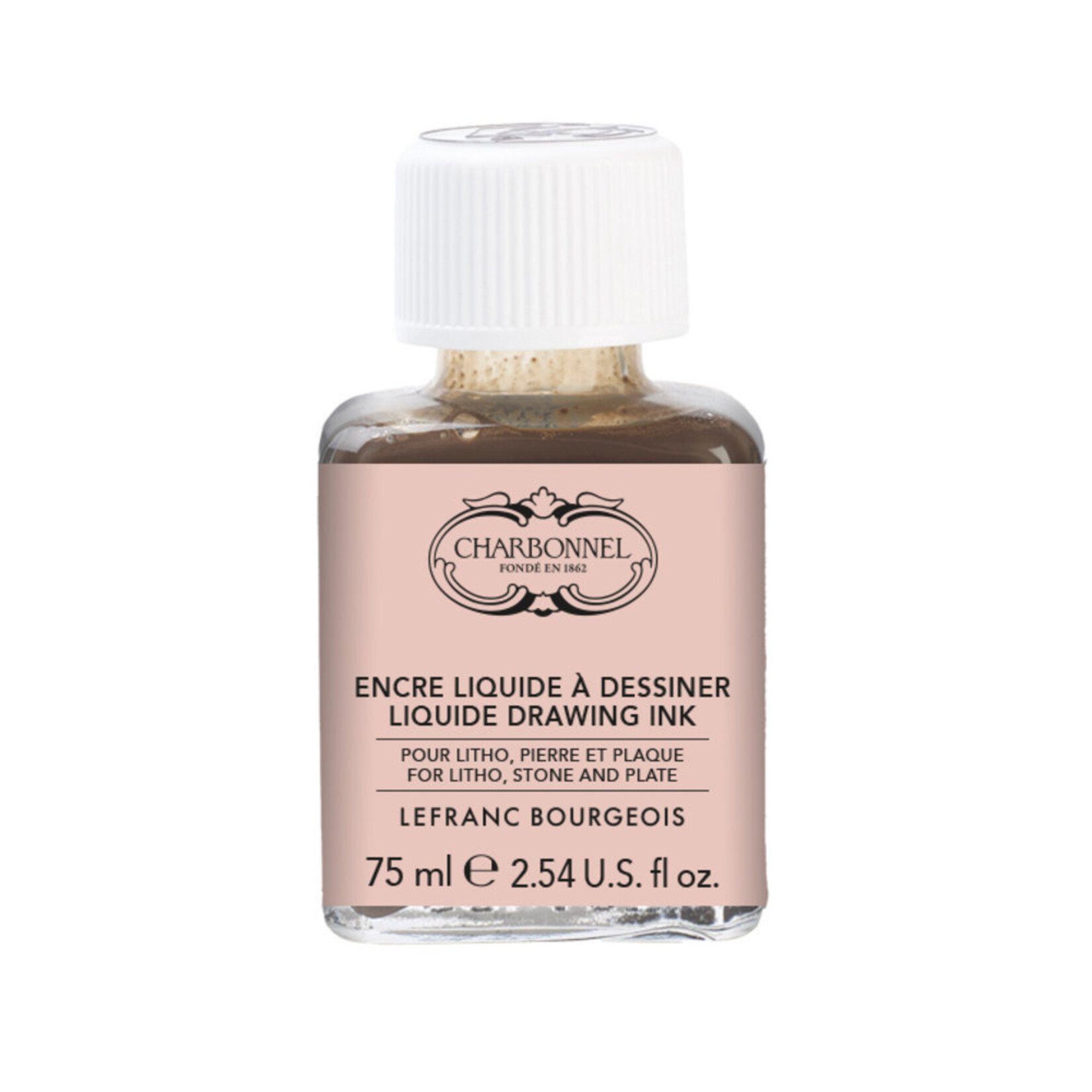 CHARBONNEL LIQUID DRAWING INK FOR LITHO STONE & PLATE 75ML