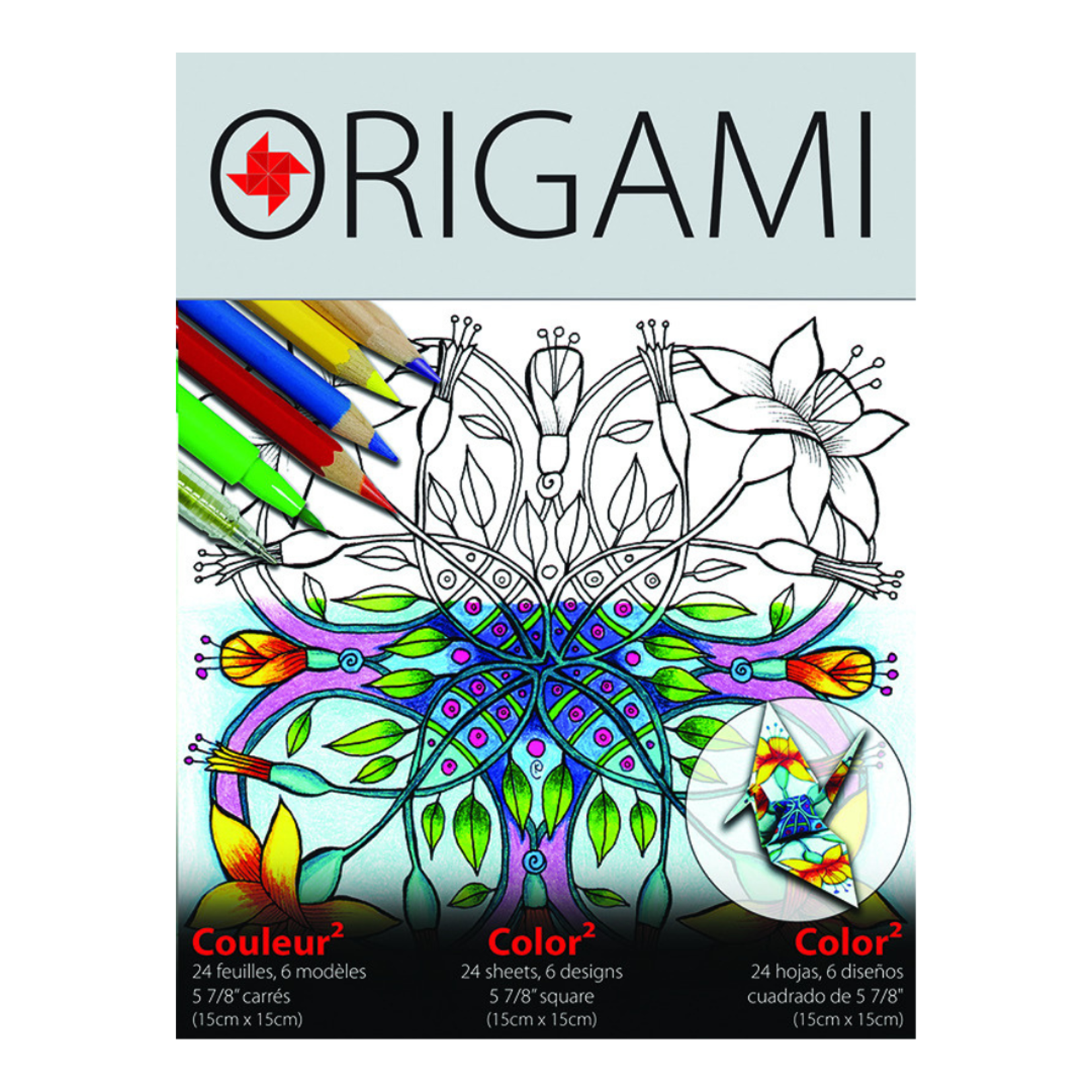 YASUTOMO YASUTOMO ORIGAMI PAPER 5 7/8" COLOUR 2 ORIGINAL 24/PK