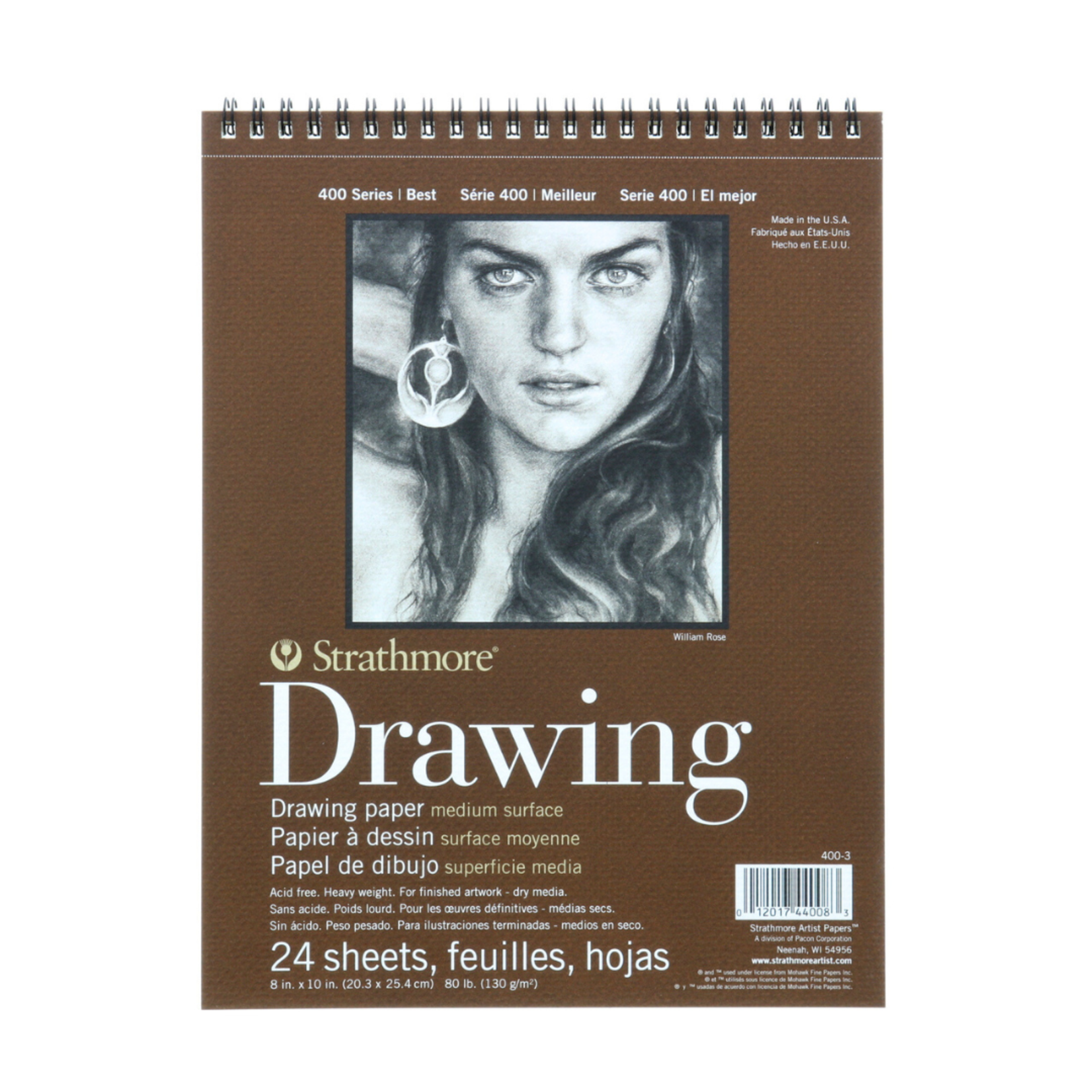 STRATHMORE STRATHMORE 400 SERIES DRAWING PAD 80LB 8X10