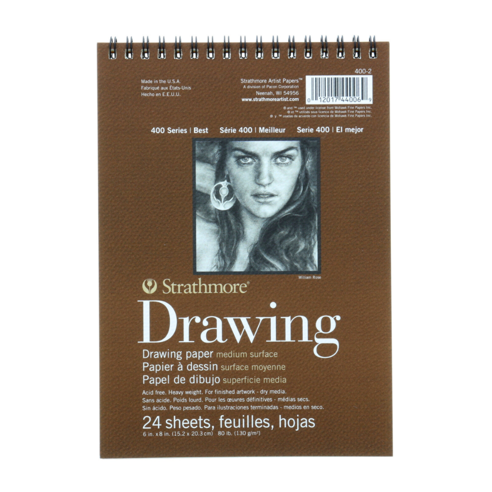 STRATHMORE 400 SERIES DRAWING PAD 80LB 6X8