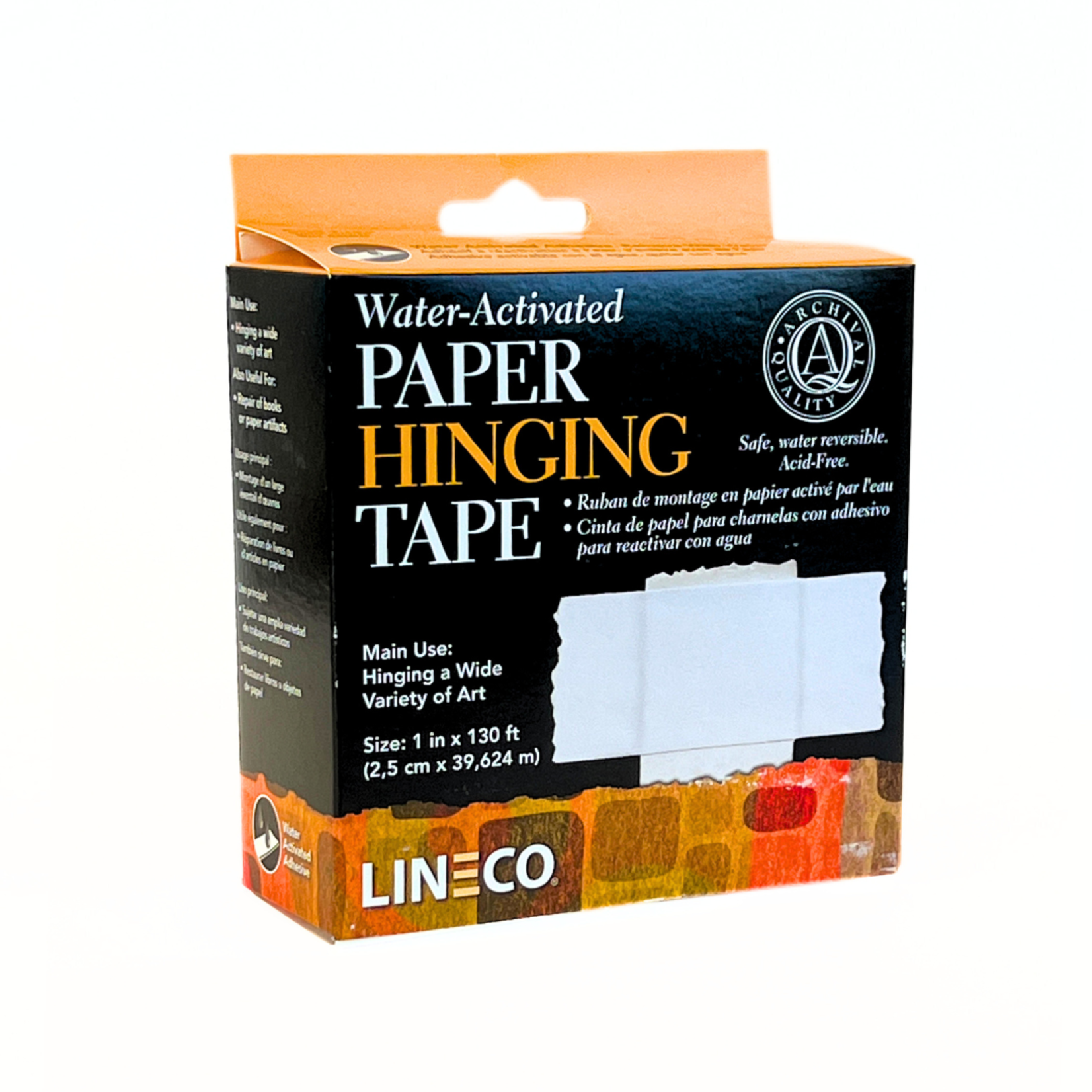 LINECO LINECO GUMMED PAPER HINGING TAPE 1'' X 130FT