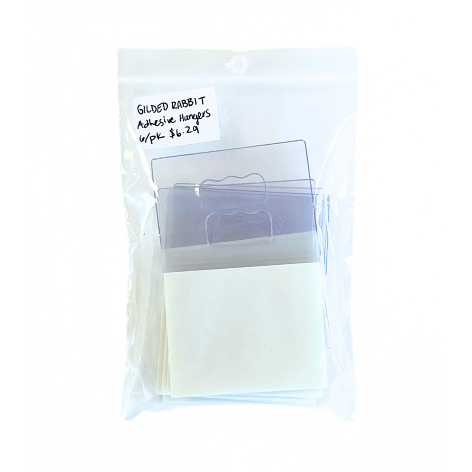 GILDED RABBIT ADHESIVE HANGERS 6/PK