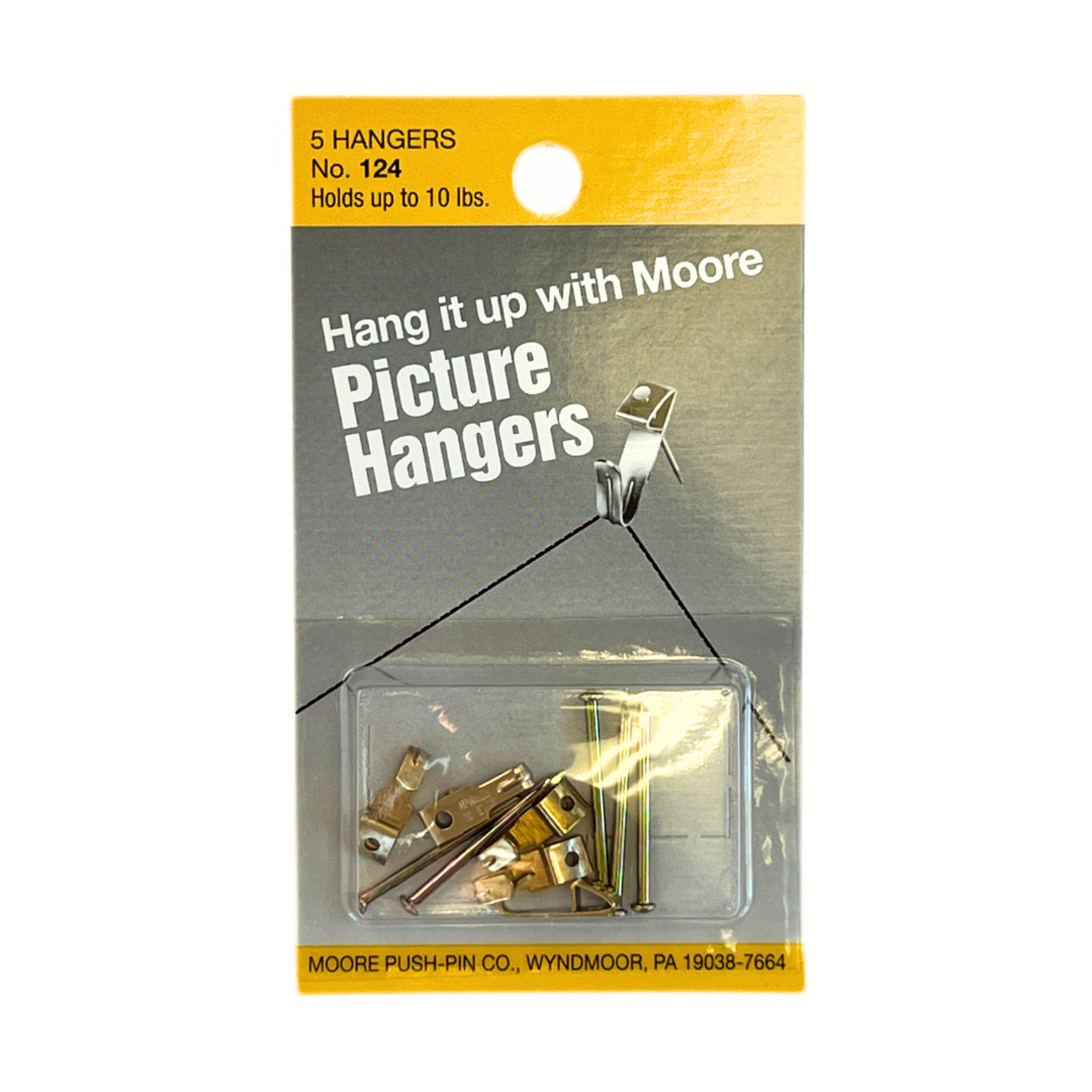 MOORE PICTURE HANGER 124 10LB 5/PK (TBD)