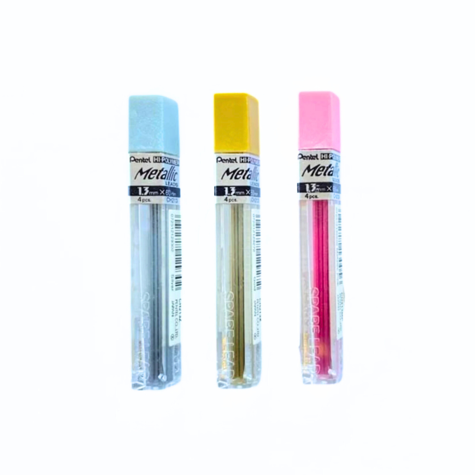 PENTEL METALLIC LEAD REFILL 1.3MM GOLD 4/PK