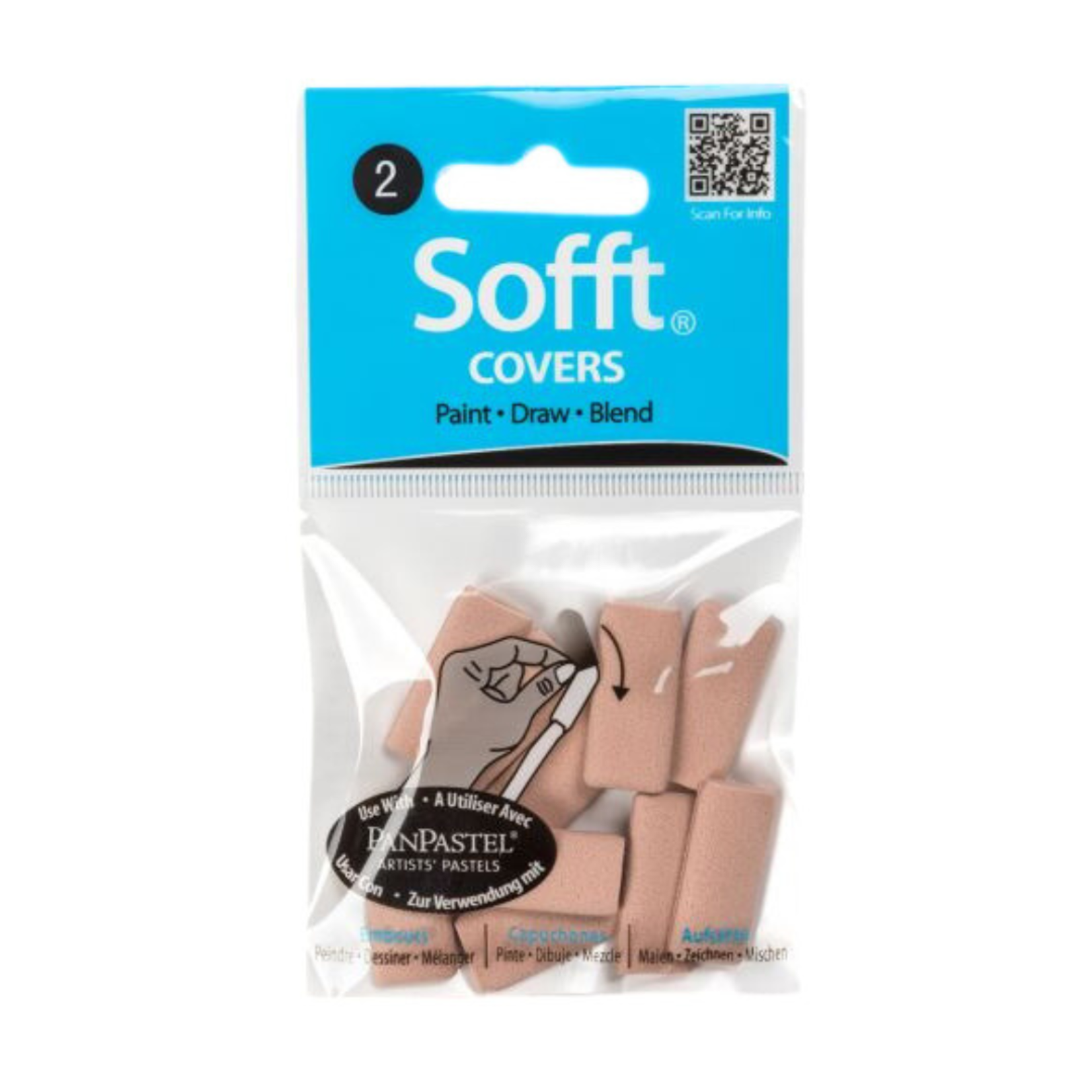 PAN PASTEL SOFFT KNIFE COVERS #2 PK/10