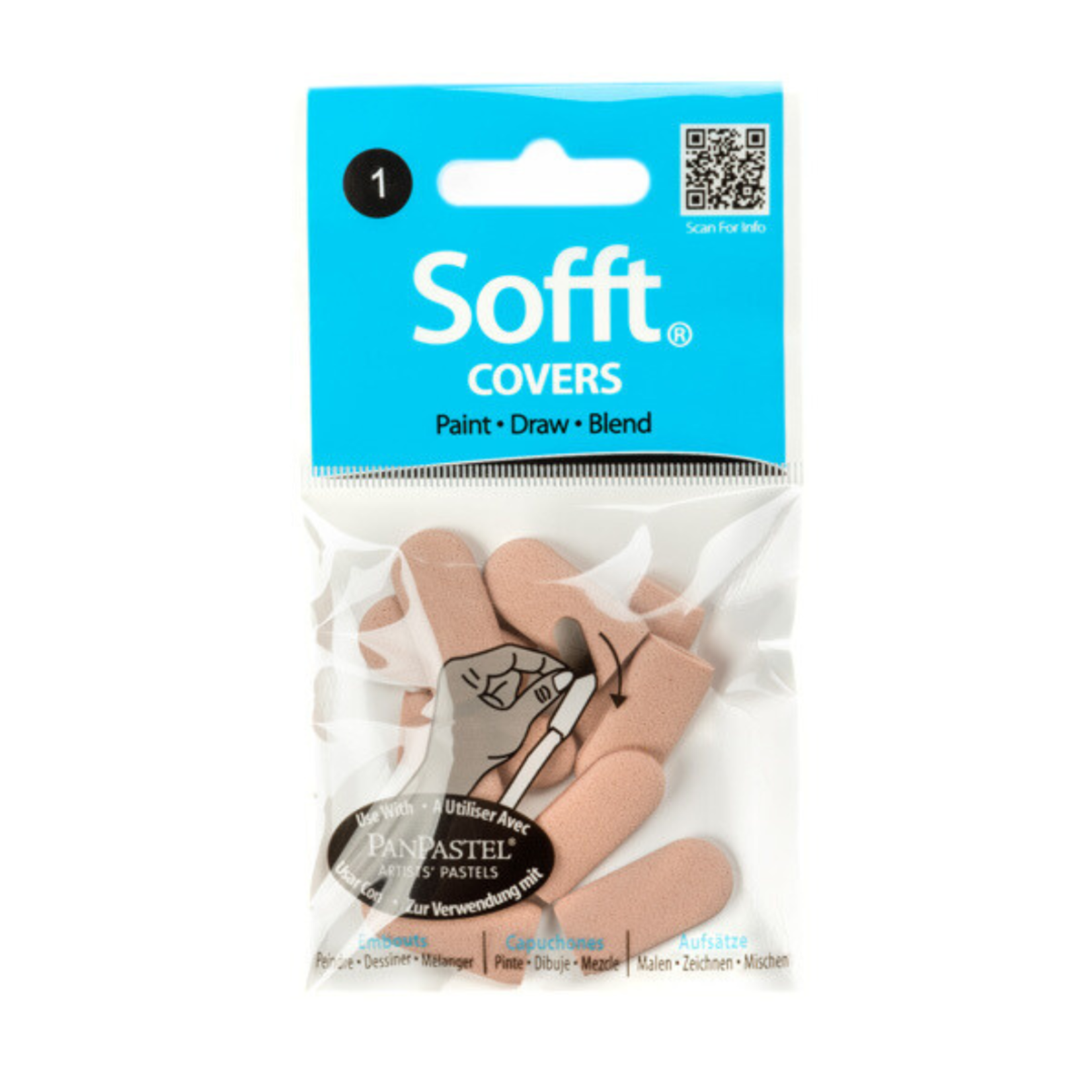 PAN PASTEL PAN PASTEL SOFFT KNIFE COVERS #1 PK/10