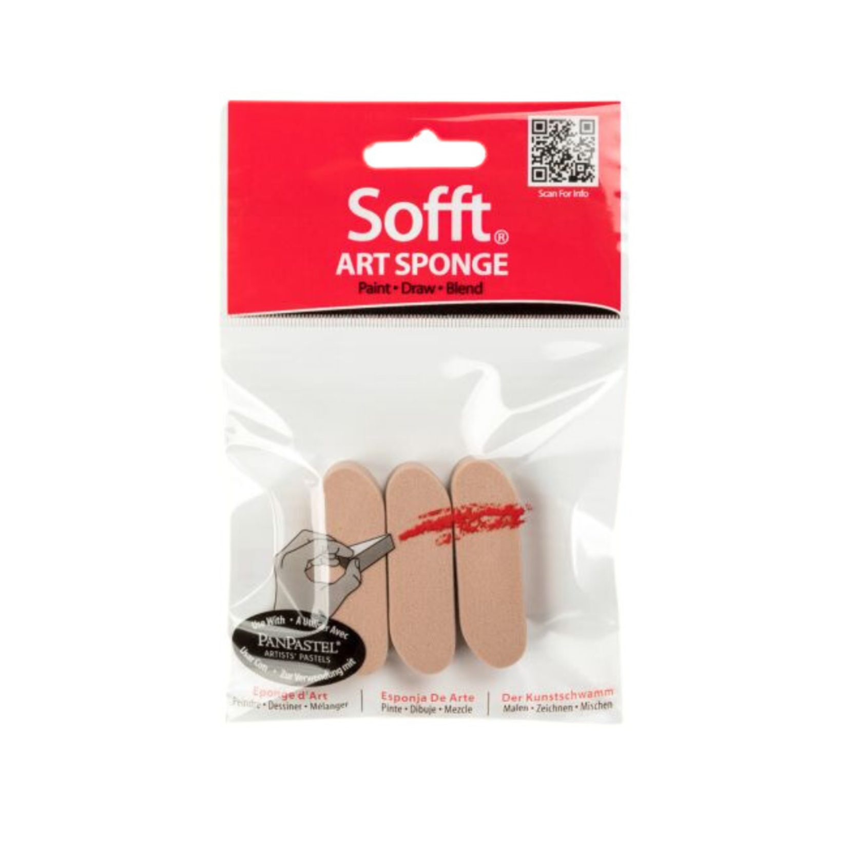 PAN PASTEL SOFFT SPONGE ROUND 3/PK
