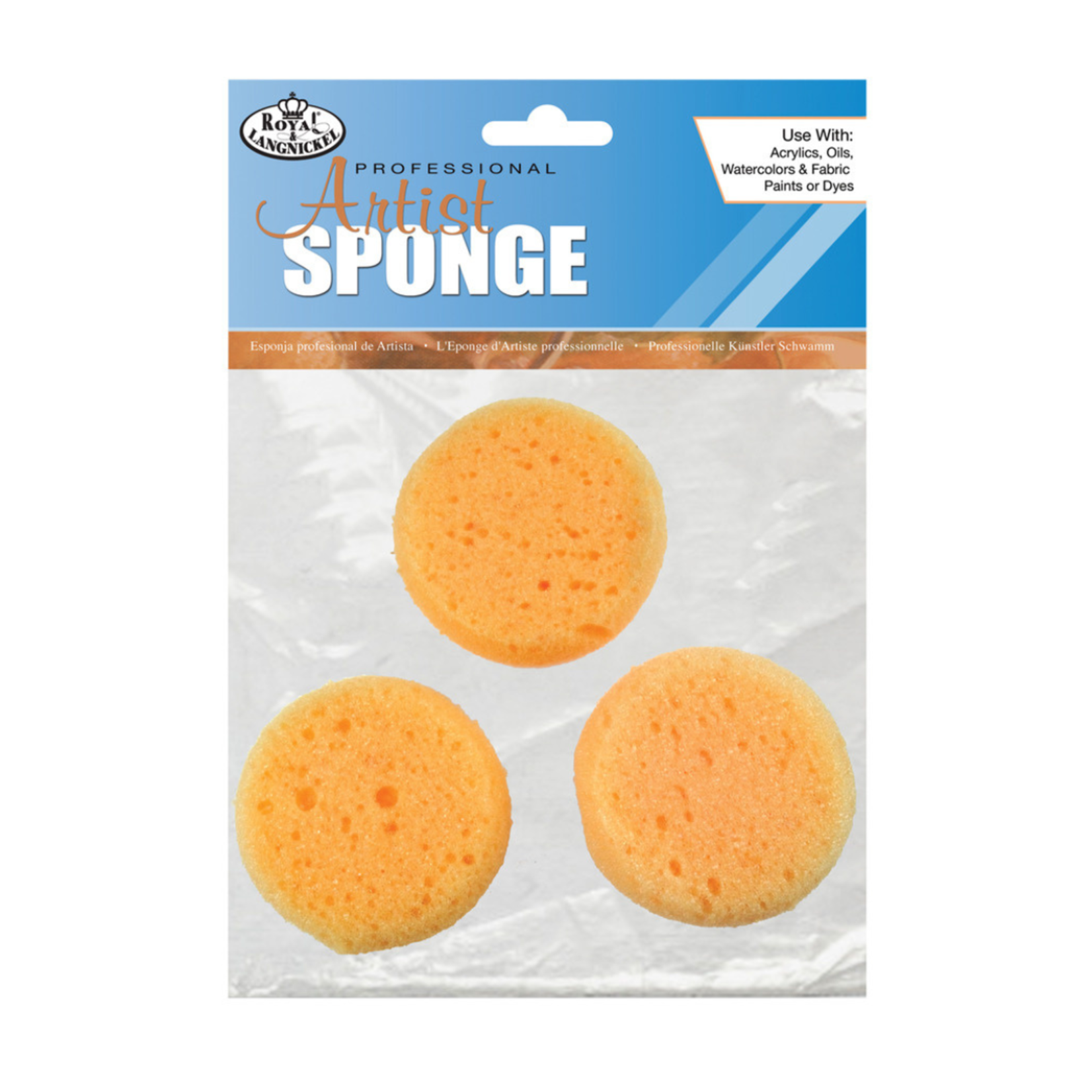 ROYAL & LANGNICKEL PROFESSIONAL ARTIST SPONGE 3/PK