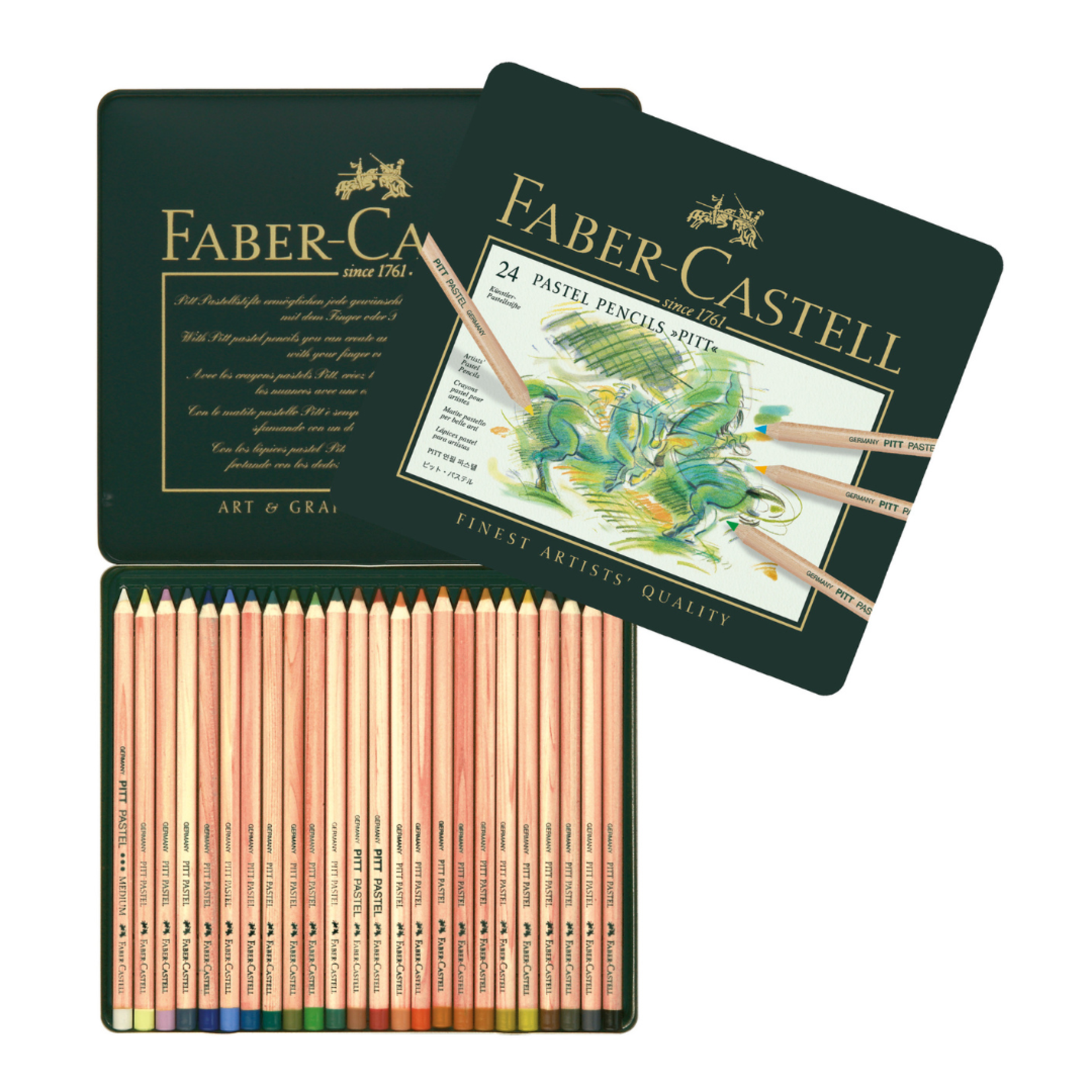 FABER CASTELL PITT PASTEL PENCILS  SET/24
