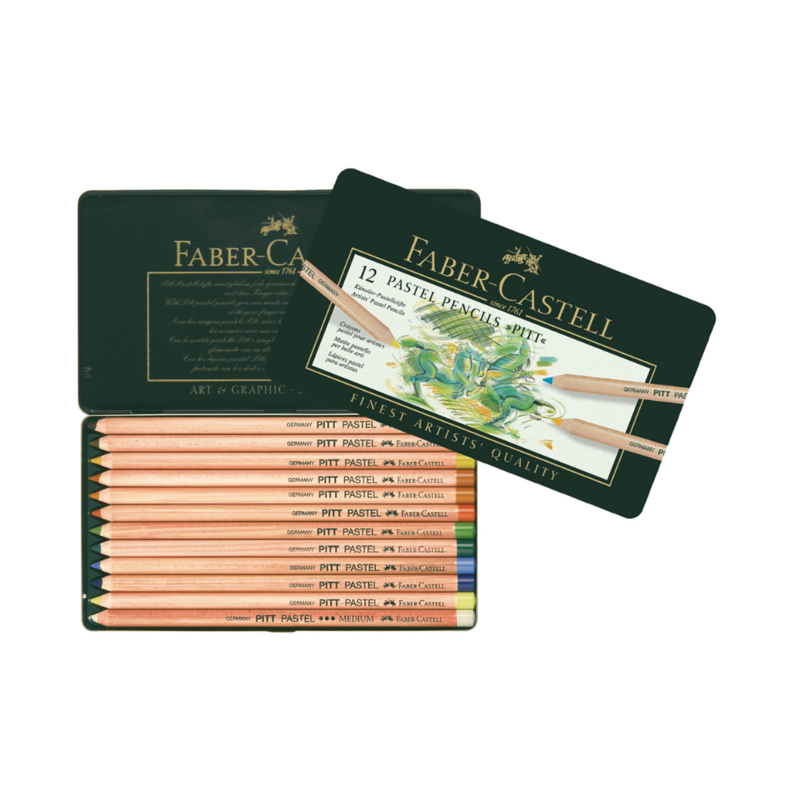 FABER CASTELL PITT PASTEL PENCILS  SET/12