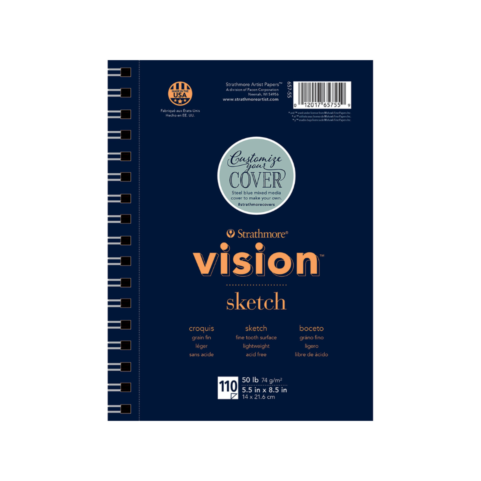 STRATHMORE VISION SKETCH PAD 5.5 X 8.5 110/SHT 50LB