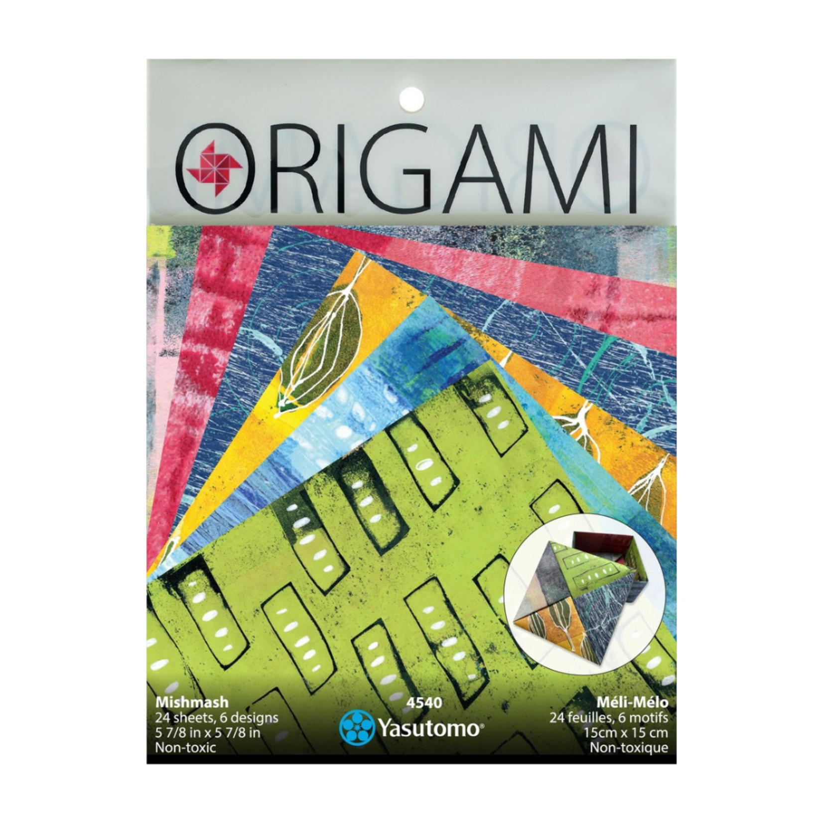 YASUTOMO YASUTOMO ORIGAMI PAPER 5 7/8" MISHMASH 24/PK