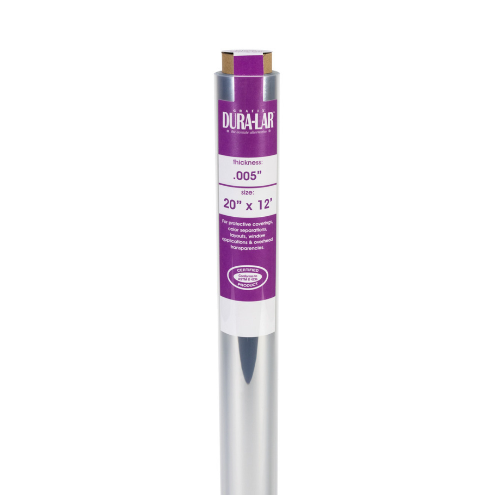 GRAFIX DURA-LAR FILM ROLL CLEAR .005 20"X12'