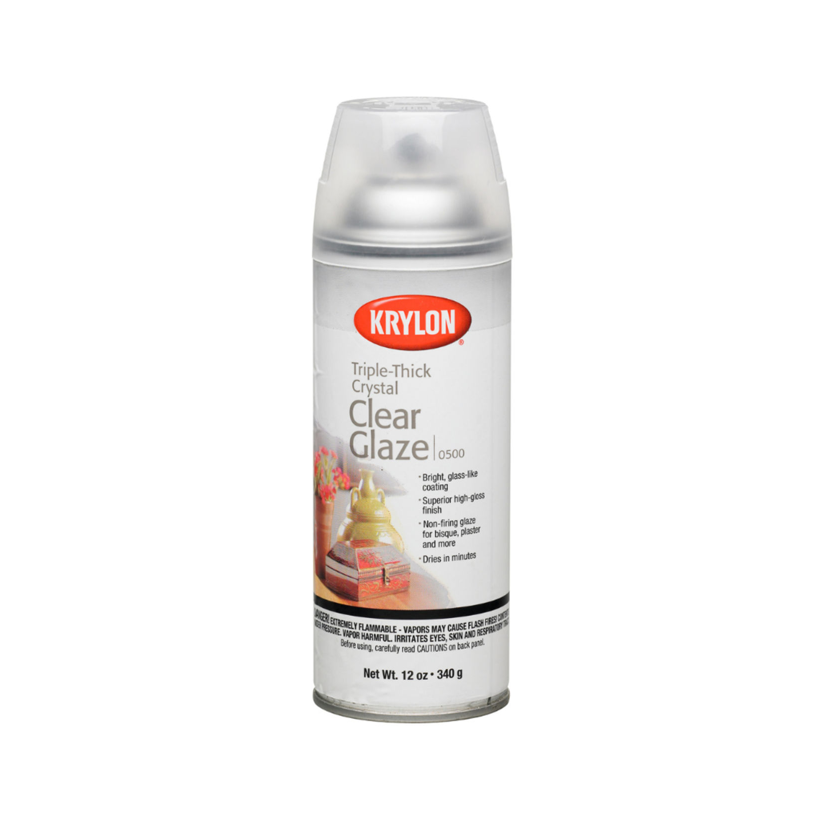 KRYLON KRYLON SPRAY TRIPLE-THICK CLEAR GLAZE 12OZ