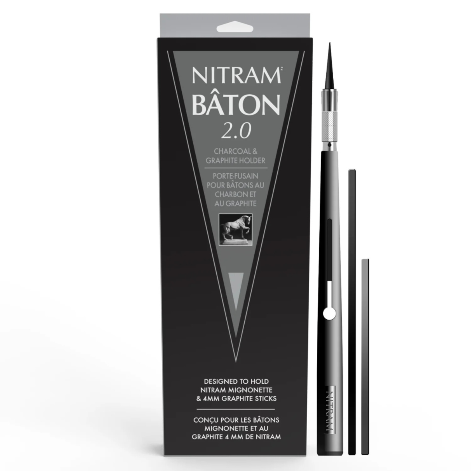 NITRAM BATON 2.0 CHARCOAL AND GRAPHITE HOLDER
